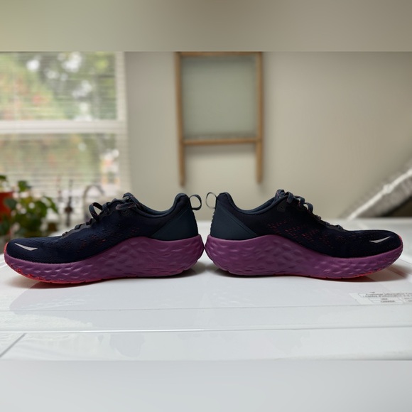 WOMEN'S AETREX DANIKA ARCH SUPPORT SNEAKER NAVY CORAL/PURPLE - Picture 2 of 9